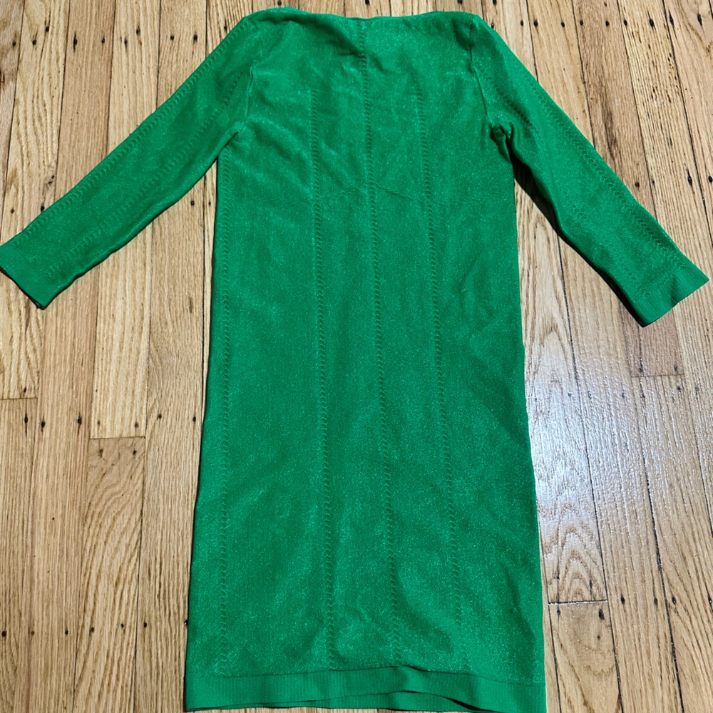 Green stretchy body glove mini dress. One Size. Never worn. Sexy!